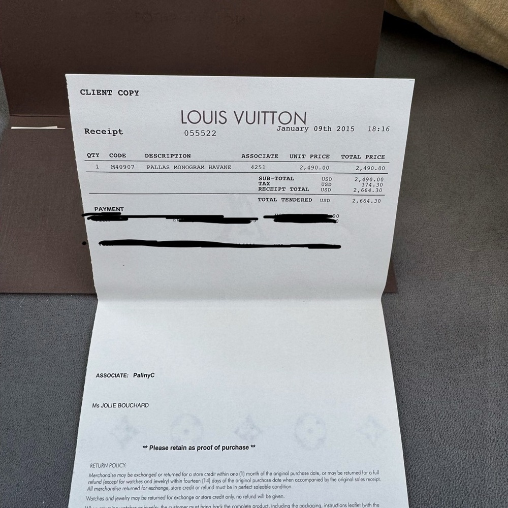 Louis Vuitton Pallas Monogram Havane Bag - Picture 11 of 16